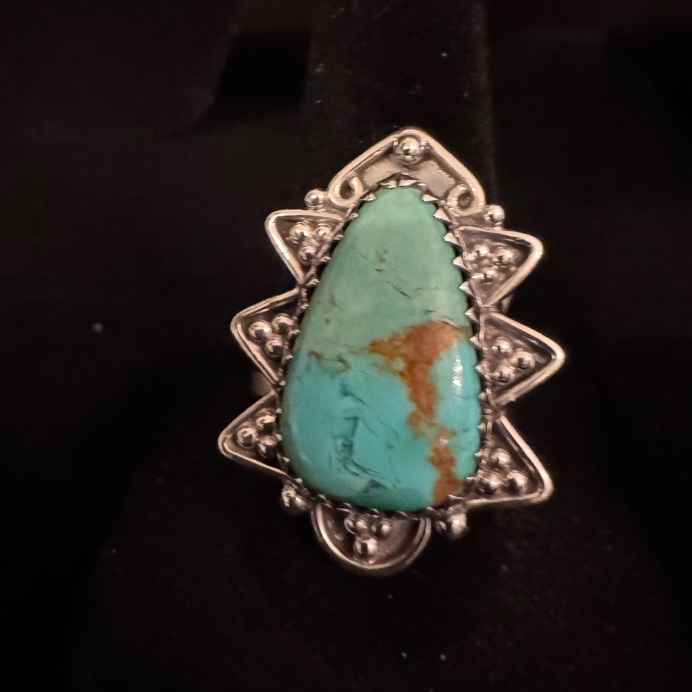 Turquoise and sterling Silver Statement Ring